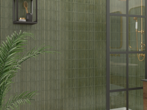 Stonehouse Studio Matteo Fluted Green Wall Tiles - 150 x 300mm