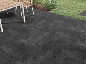 Carmona Black Outdoor Stone Effect Floor Tile - 600 x 900mm