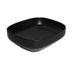 Daya Matte Black Countertop 500mm 1 Tap Hole Basin