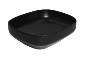 Daya Matte Black Countertop 500mm 1 Tap Hole Basin
