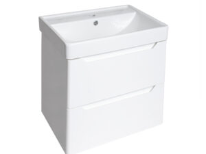 PVC 500mm Wall Hung White Vanity Unit and Basin
