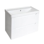 PVC 700mm Wall Hung White Vanity Unit and Basin