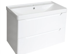 PVC 800mm Wall Hung White Vanity Unit and Basin