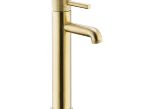 Aspect High Rise Mono Basin Mixer 35mm - BRUSHED BRASS